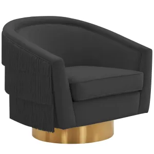 Flapper Swivel Chair, Black