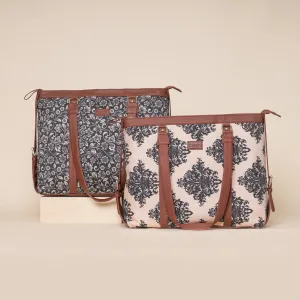 FloMotif and Mughal Motif - Office Bag Combo