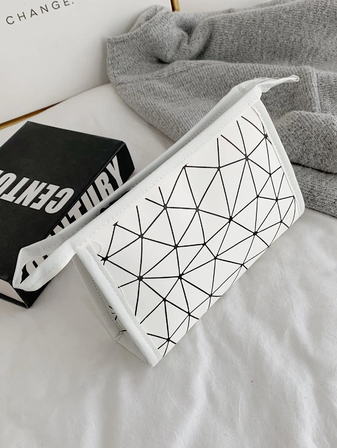 Geo Graphic Clutch Bag