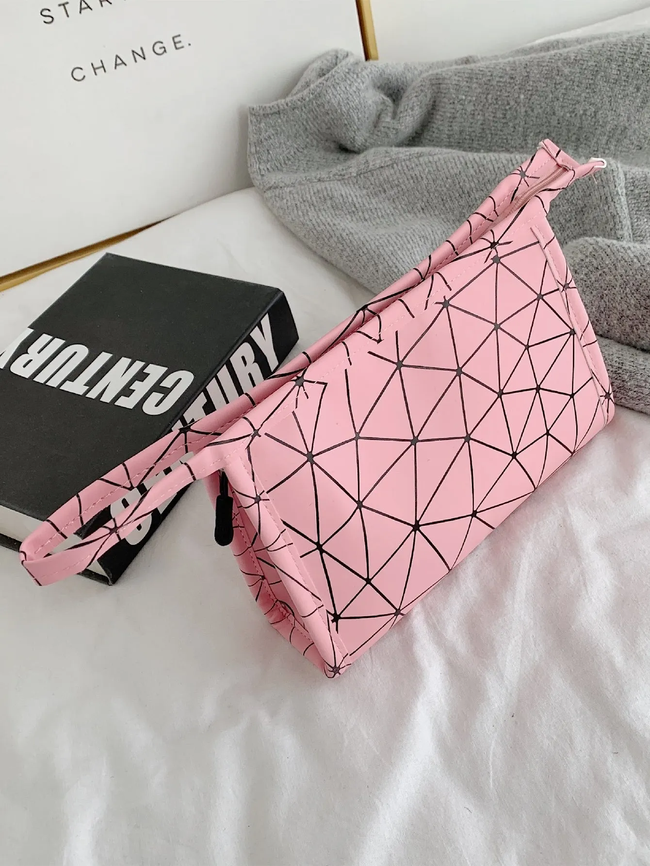 Geo Graphic Clutch Bag