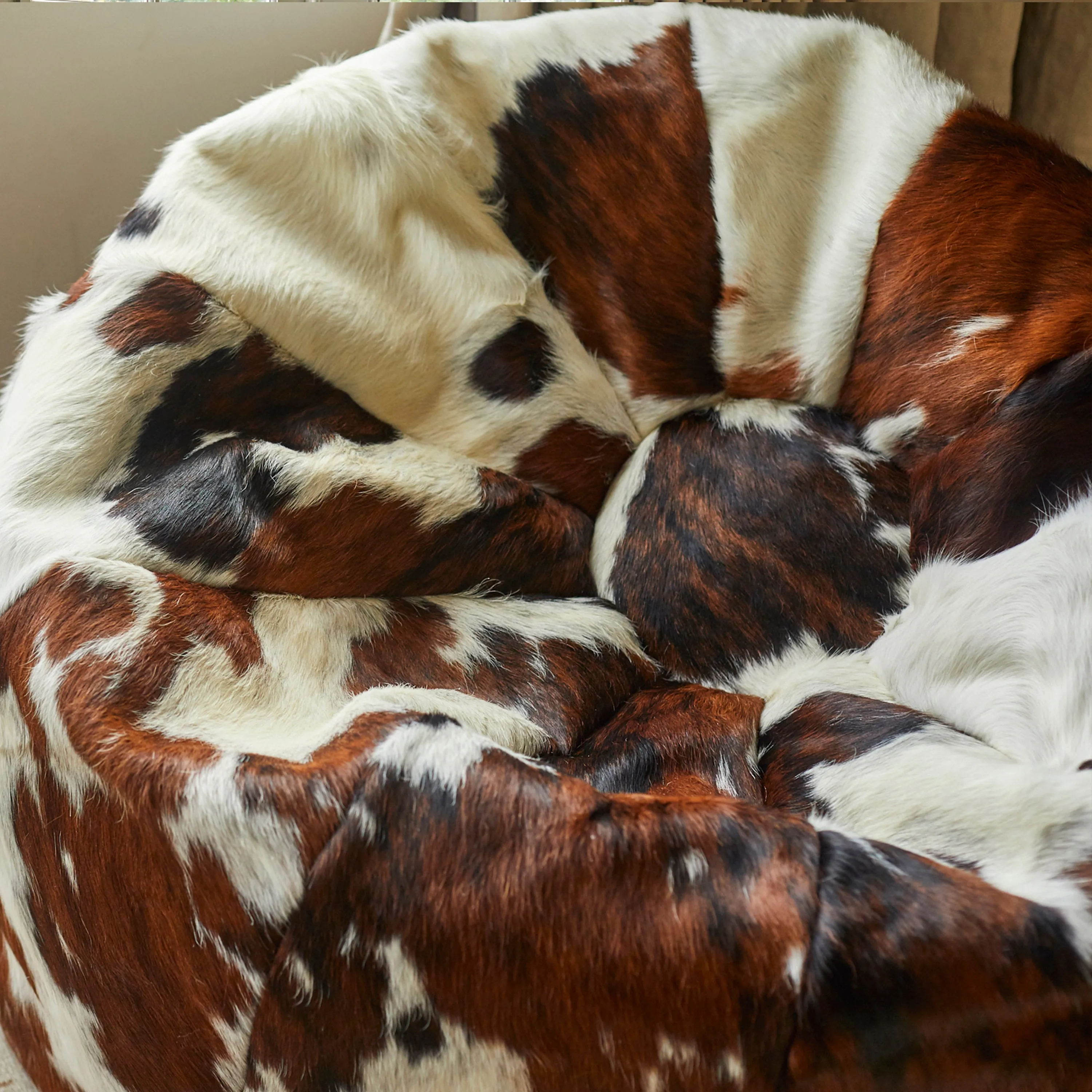 Giant Cowhide Beanbag