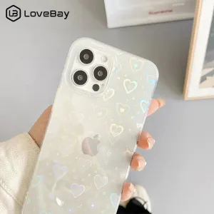 Gradient Love Heart Phone Case