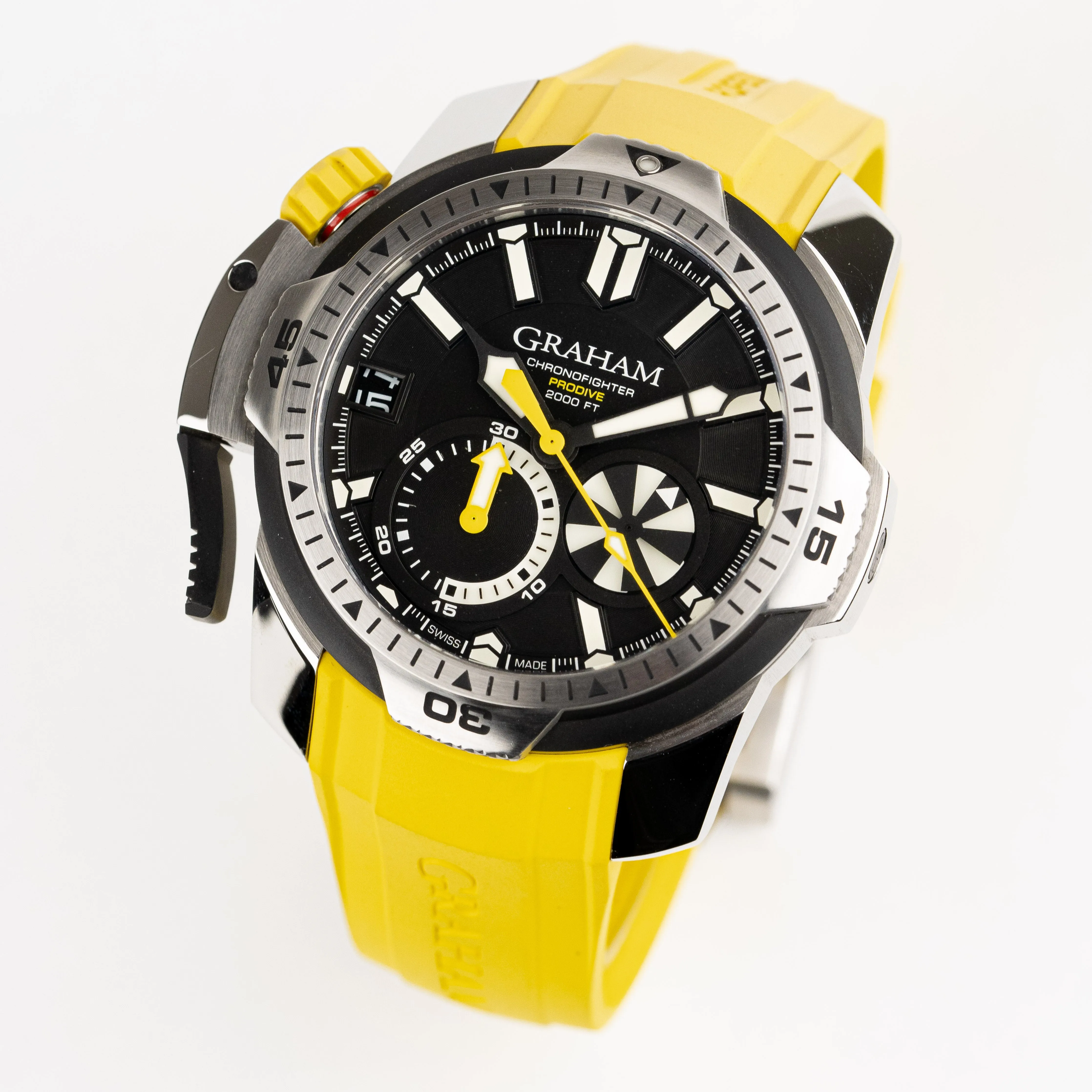 Graham Chronofighter Prodive Yellow Black Watch 2CDAV.B01A.K81F