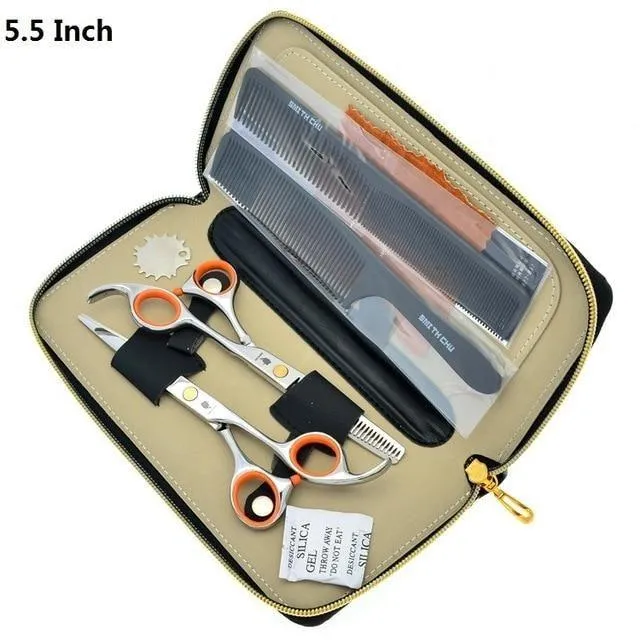 Hairdresser's Razors with Comb Case Hair Cutting Scissors Thinning Shears