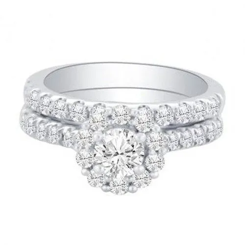 Halo Style Solitarie 1.30ct total