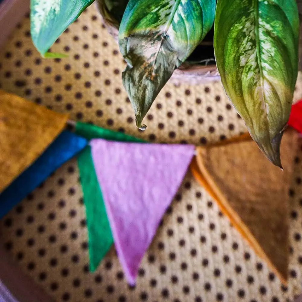 Hand Felted Bunting Flag Garland