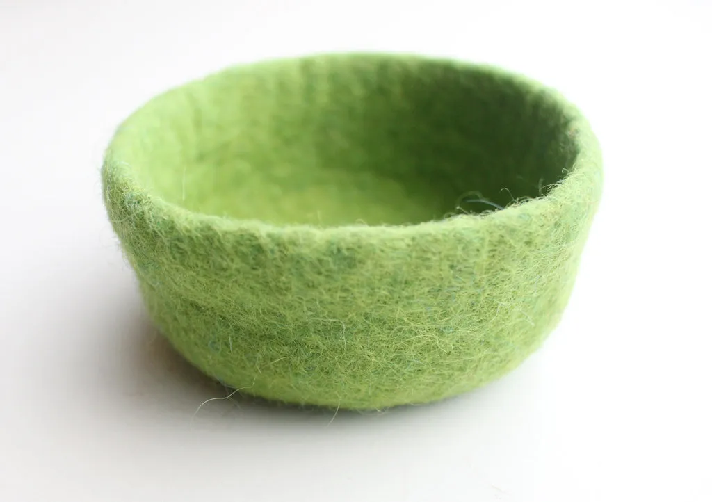 Handfelted Colorful Felt Bowls 4.5" For Keeping Jewelry, Watches and Smaller Items