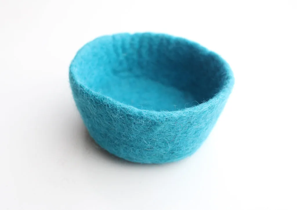 Handfelted Colorful Felt Bowls 4.5" For Keeping Jewelry, Watches and Smaller Items