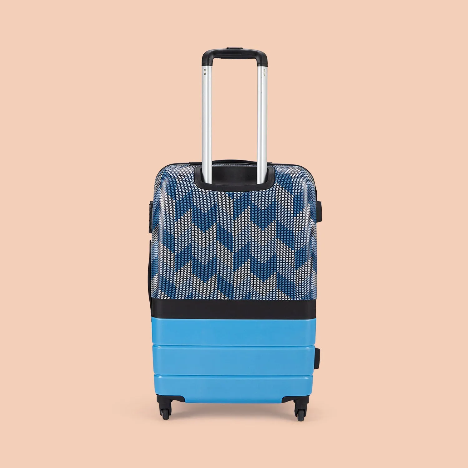 Himachal Chevron Blue Raahi Trolley Bag