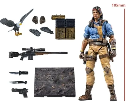 HiPlay HIYA Full Set: G.I.Joe Exquisite Mini Series Spirit Iron-Knife, 1:18 Scale Miniature Action Figurine