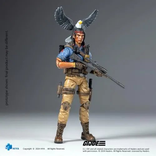 HiPlay HIYA Full Set: G.I.Joe Exquisite Mini Series Spirit Iron-Knife, 1:18 Scale Miniature Action Figurine