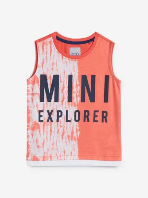 HOP Kids Coral Printed Tank T-Shirt