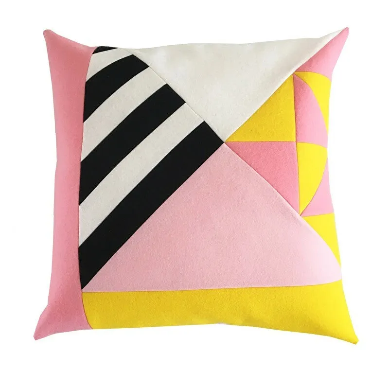 How About Frankie Cushion Cover, Pink/Yellow