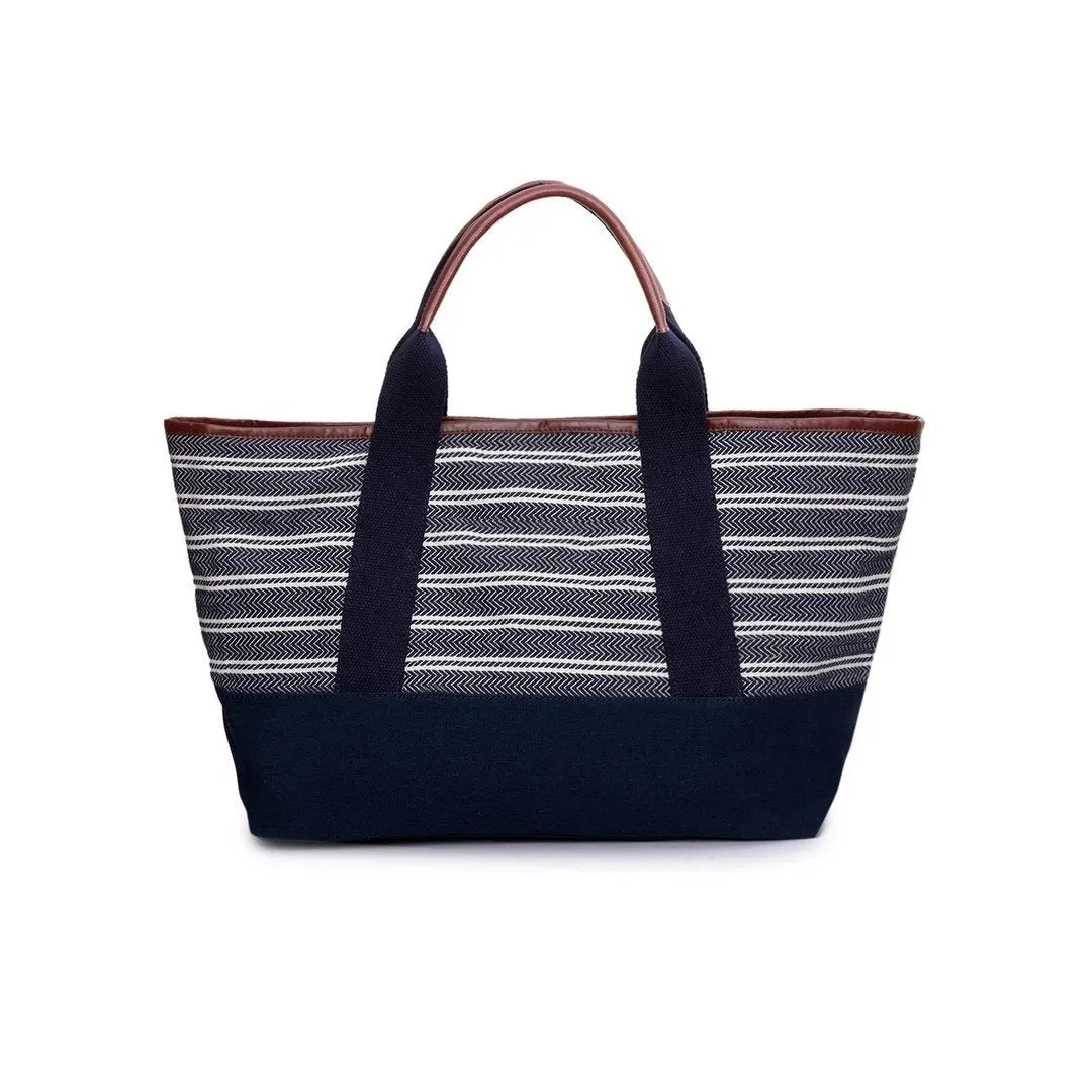 Jacquard Fabric Tote Bag - PRU1356