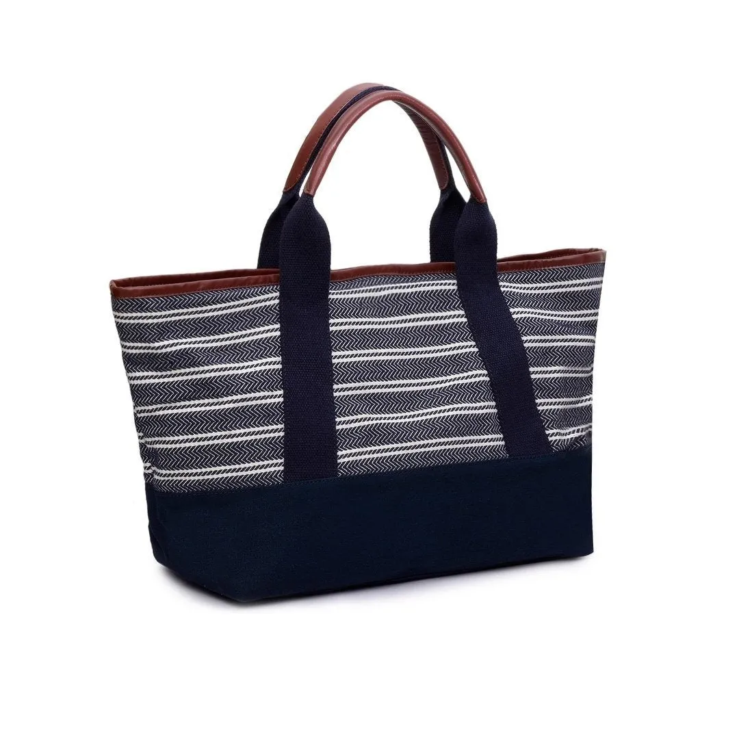 Jacquard Fabric Tote Bag - PRU1356