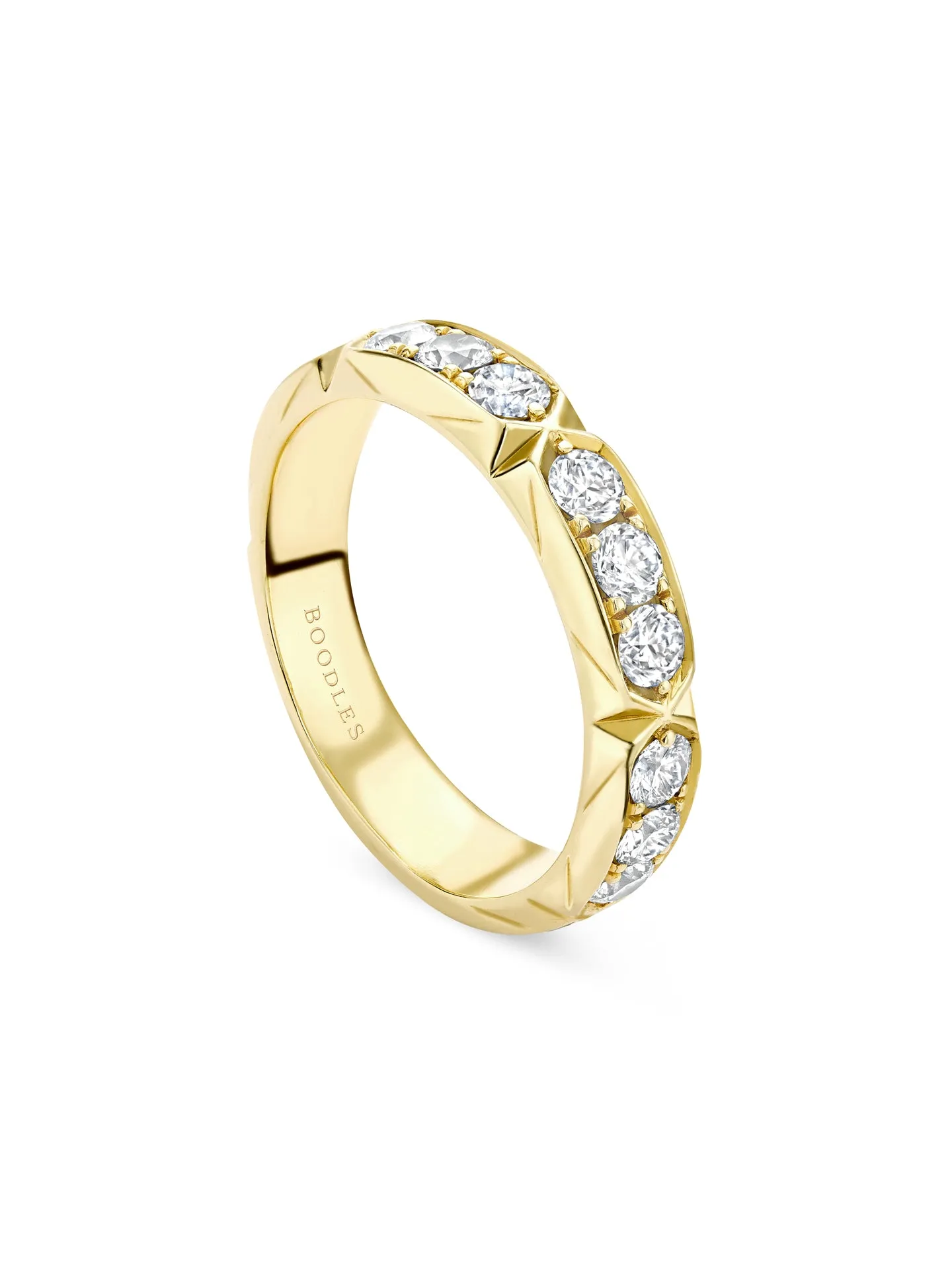 Jazz Large Yellow Gold Diamond Ring