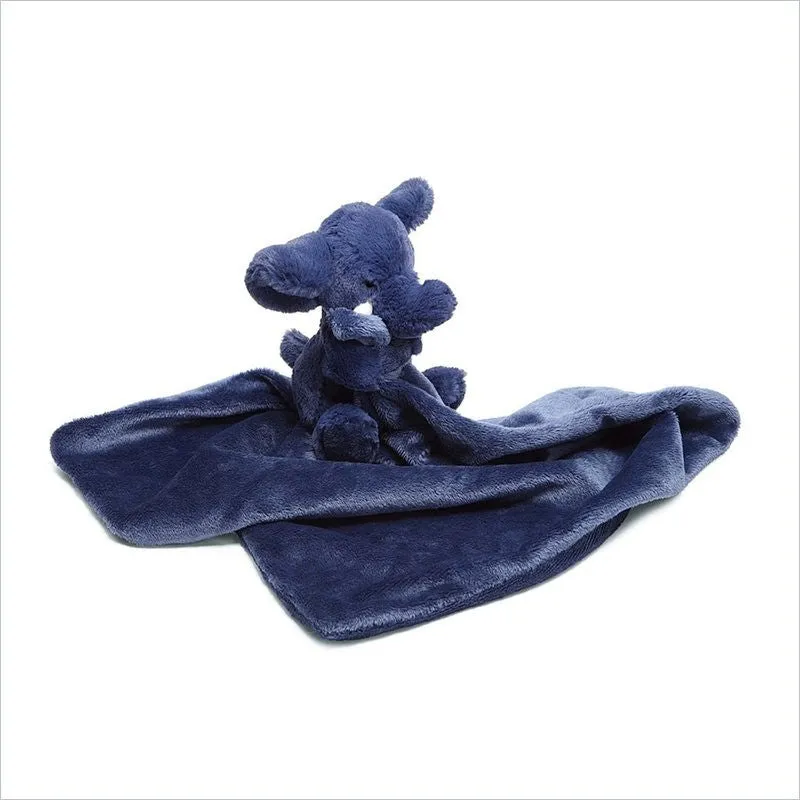 Jellycat Bashful Elephant Dark Blue Soother