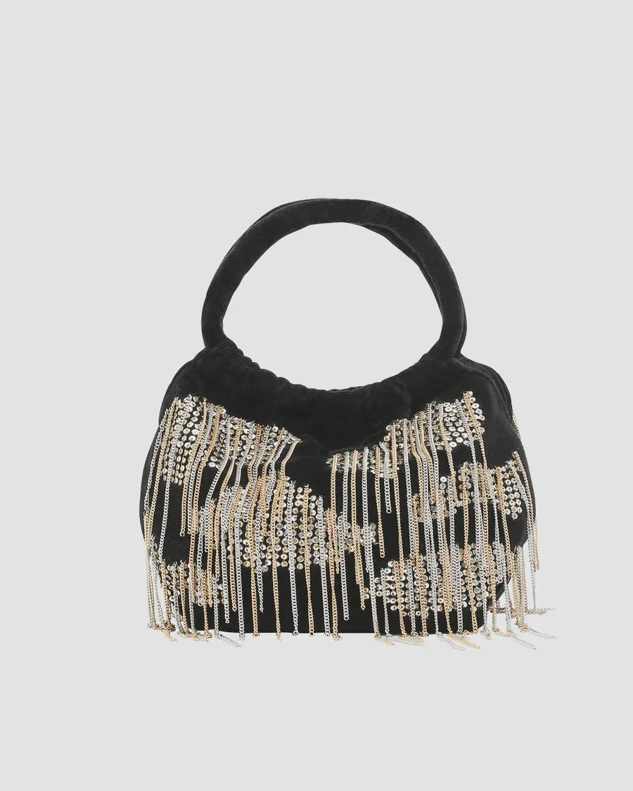 Jolly Sequin Velvet Bag