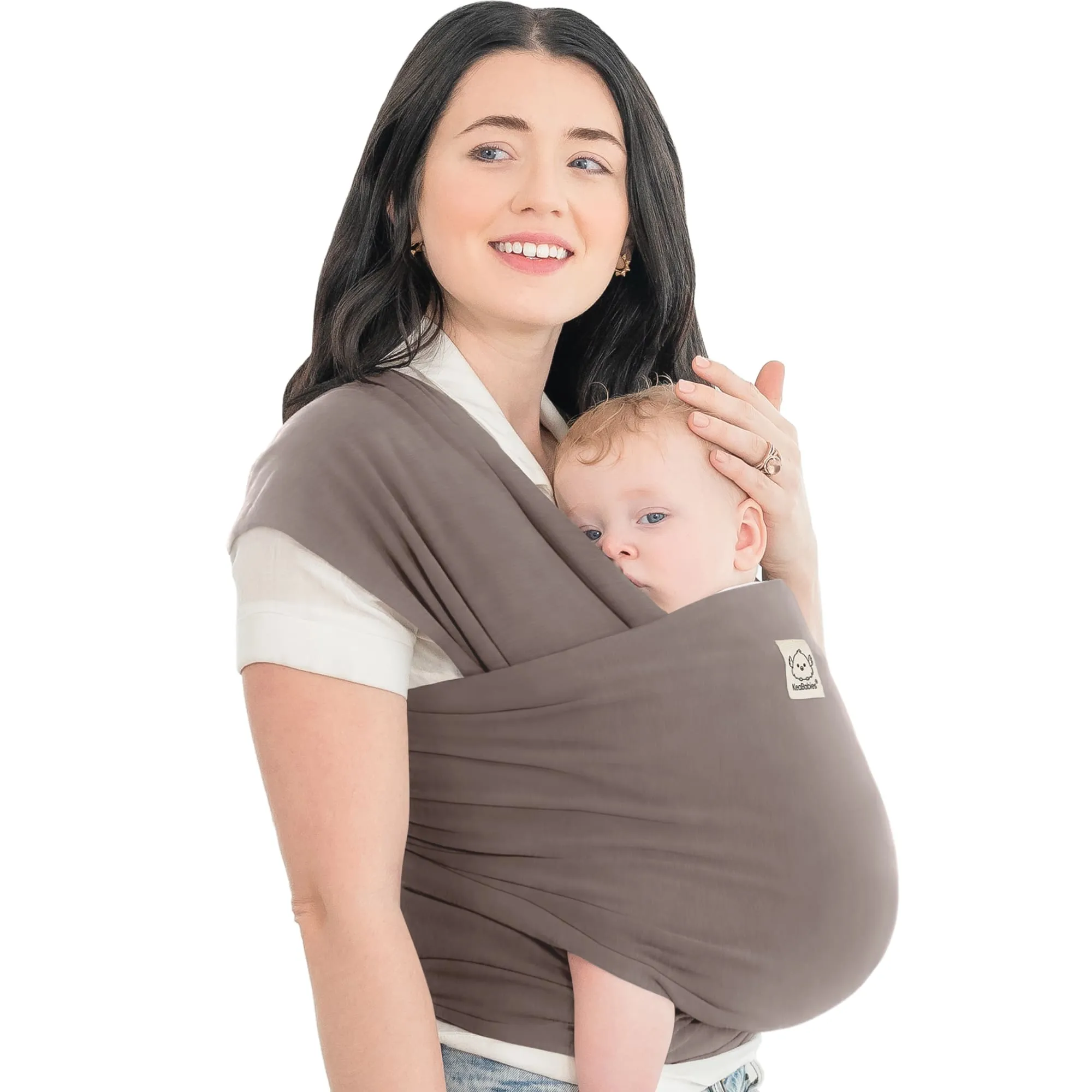 KeaBabies Original Wrap Carrier (Copper Gray)