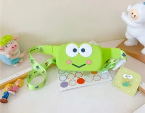 Kids Green Cute Cartoon Waist Bag