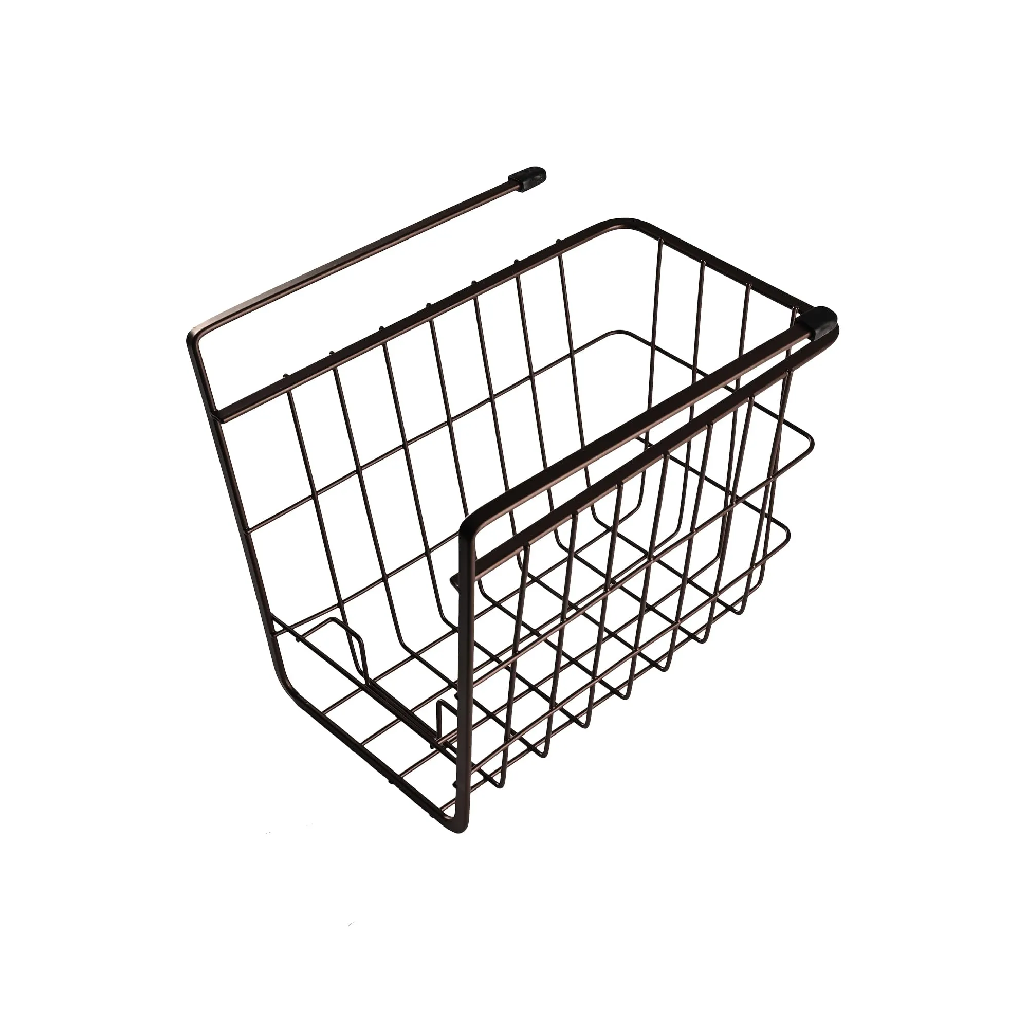 Kuber Industries Metal 2 Tier Under Cabinet Storage Rack | Shatterproof, Durable Space Saving Convenient Kitchen Drawer Wire Organizer Undershelf Basket | Coffee-White