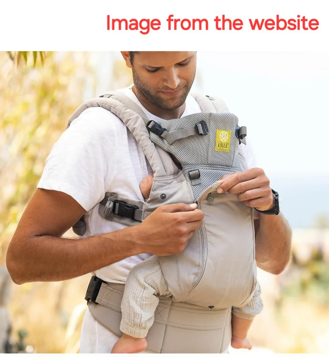 LÍLLÉbaby Complete All Seasons Ergonomic 6-in-1 Baby Carrier Newborn to Toddler - with Lumbar Support - for Children 7-45 Pounds - 360 Degree Baby Wearing - Inward & Outward Facing - Stone