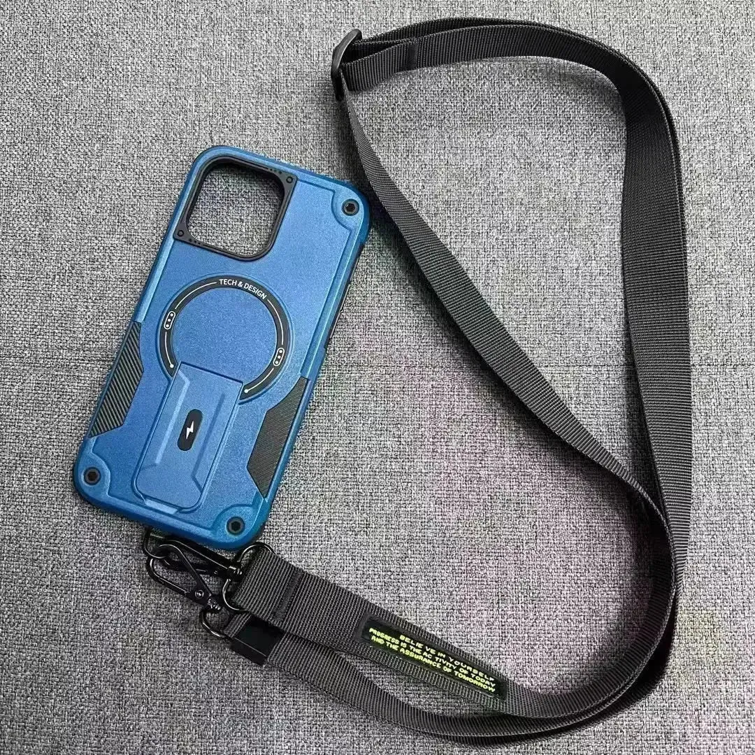 Long Strap Defender Phone Case (For iPhones)