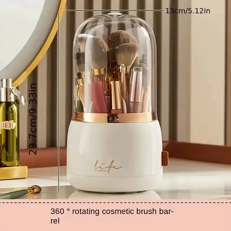 LuxeClean Dome Makeup Brush Holder - Elegant and Practical Brush Organizer