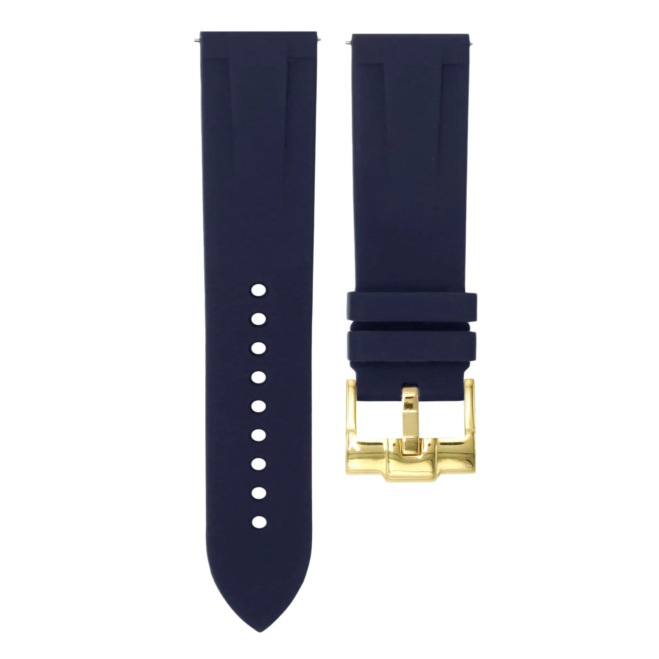 Marine Blue - Quick Release Rubber Watch Strap For Breitling Professional Series