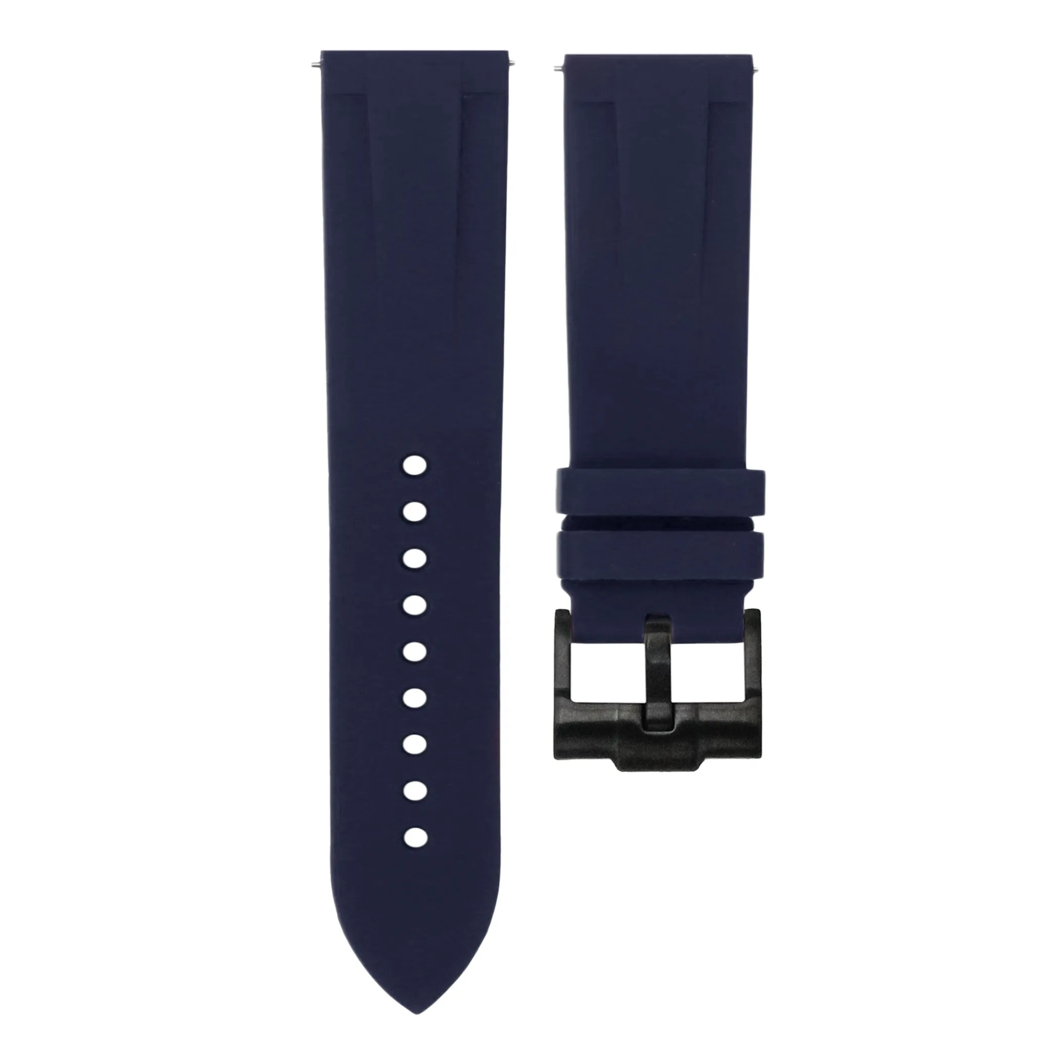 Marine Blue - Quick Release Rubber Watch Strap For Breitling Professional Series