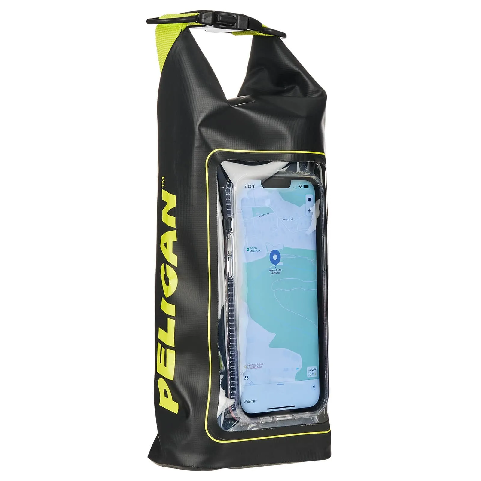 Marine Waterproof 2L Dry Bag (Black/Hi Vis Yellow) - Dry Bag