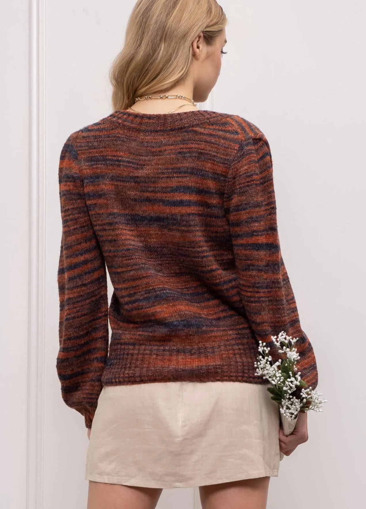 Multi Colored Heather Sweater