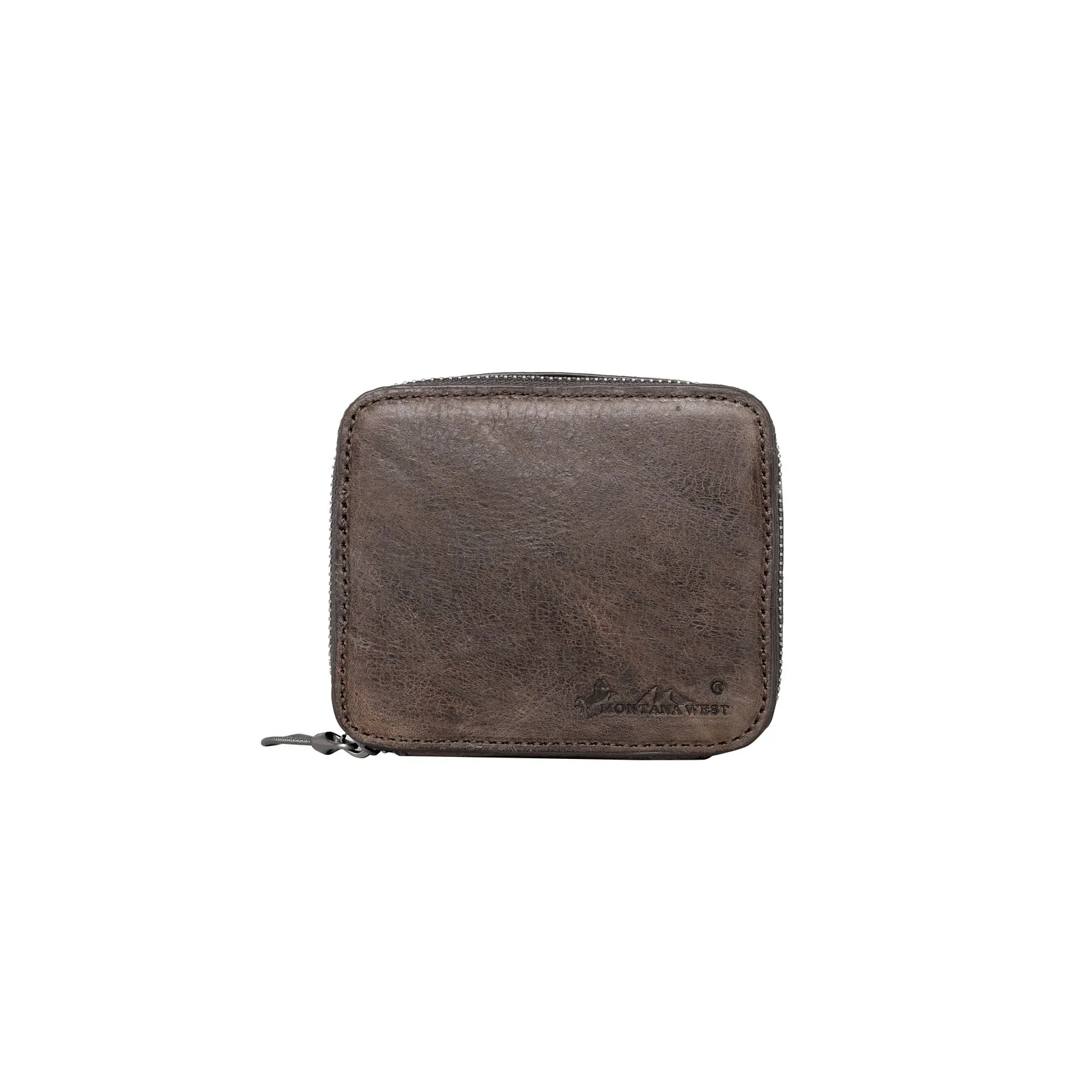 MWL-193 Montana West Genuine Leather  Pill Box Travel Organizer/ Zippered Case