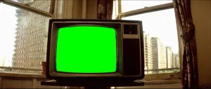 Natalie Portman switching TV channels - Leon The Professional 1994 movie (Green Screen)