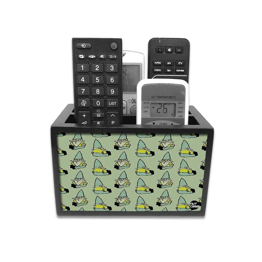 Organizer For TV AC Remotes -Gnome Green