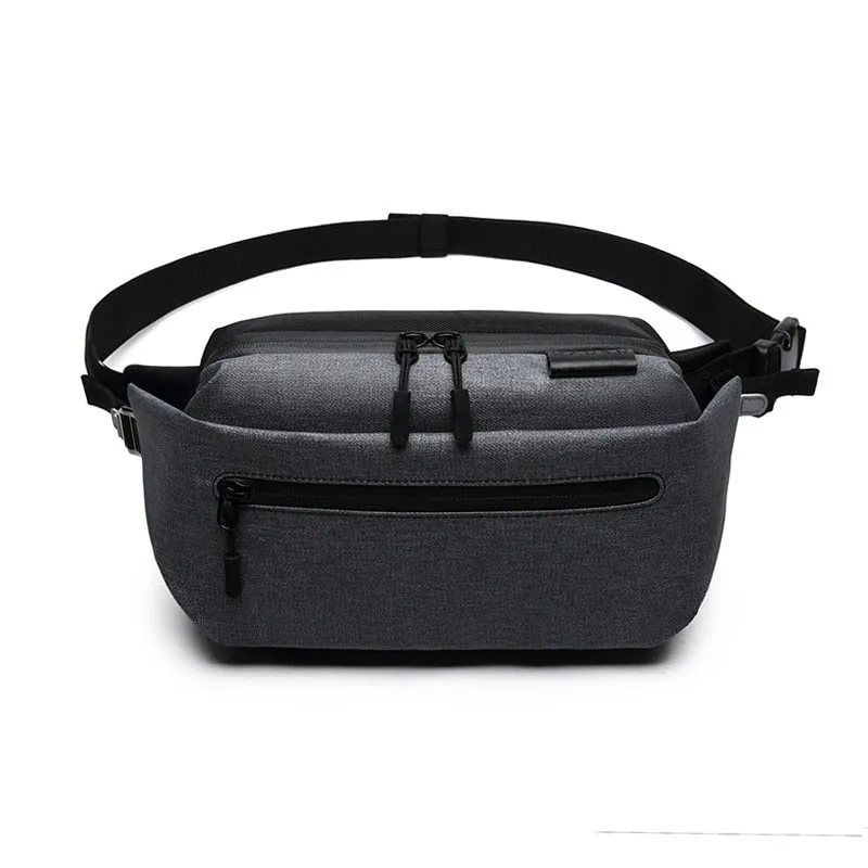 OZUKO Waterproof Men Waist Bag Fanny Pack Shoulder Belt Bag Male Phone Pouch Bags Travel Waist Pack Small Running Sport Bolso