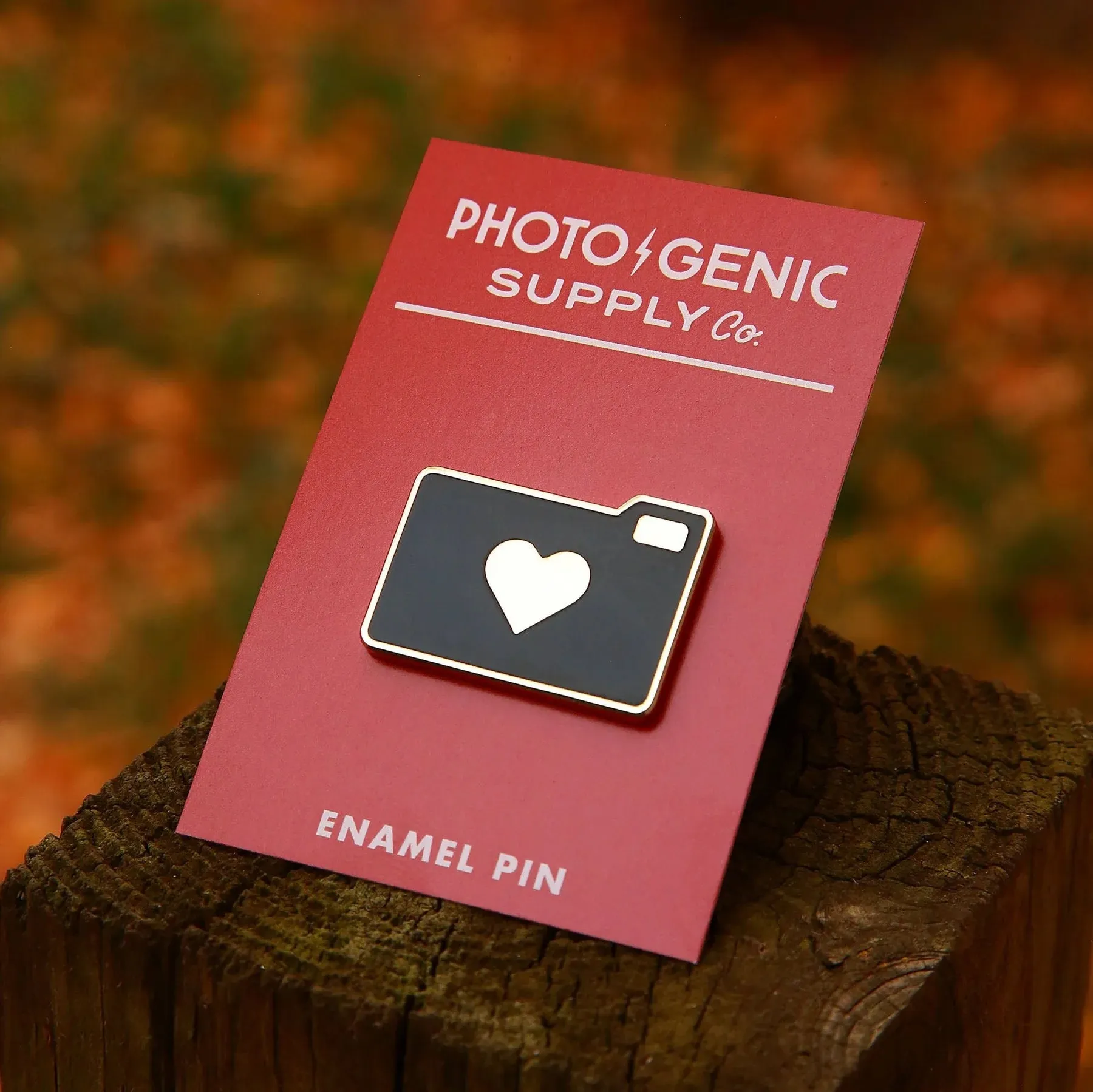 Photogenic Supply Co. Enamel Pin - Photo Love (Silver)