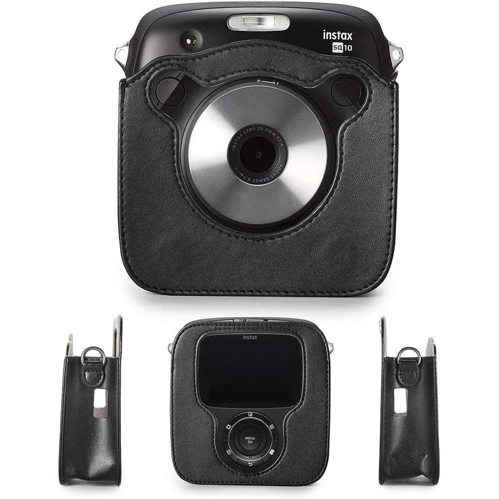 Pikxi BSQS2010 Fujifilm Instax Square SQ20 SQ10 Leather Camera Case Bag