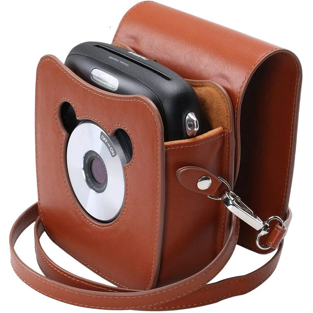 Pikxi BSQS2010 Fujifilm Instax Square SQ20 SQ10 Leather Camera Case Bag