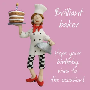 "Brilliant Baker" Birthday Greeting Card from Holy Mackerel