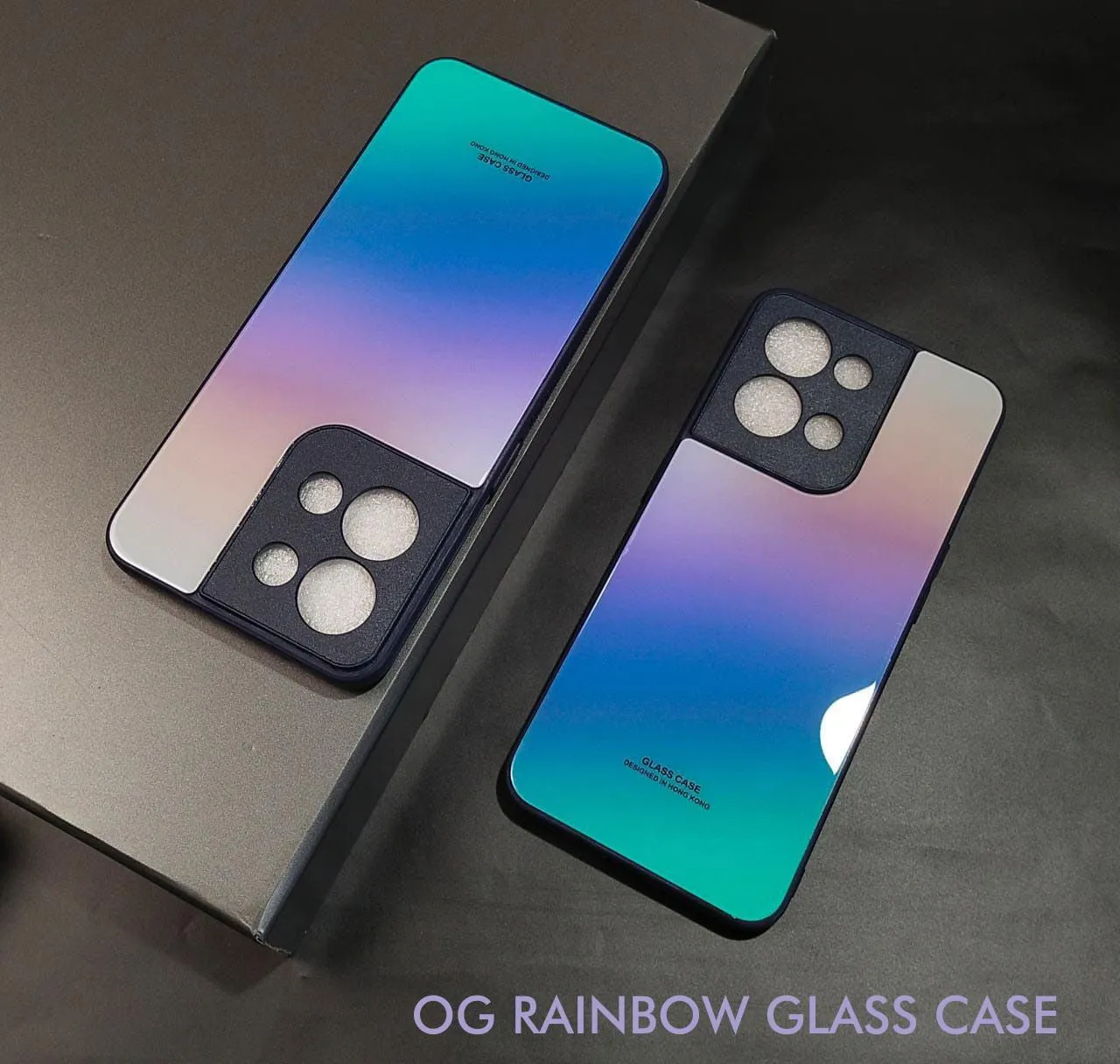 Rainbow Glass Hard Case For Vivo