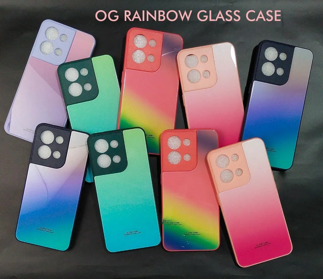 Rainbow Glass Hard Case For Vivo