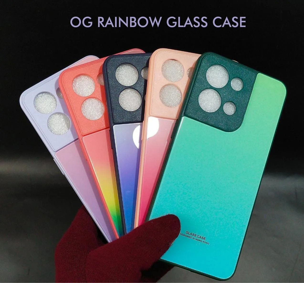 Rainbow Glass Hard Case For Vivo