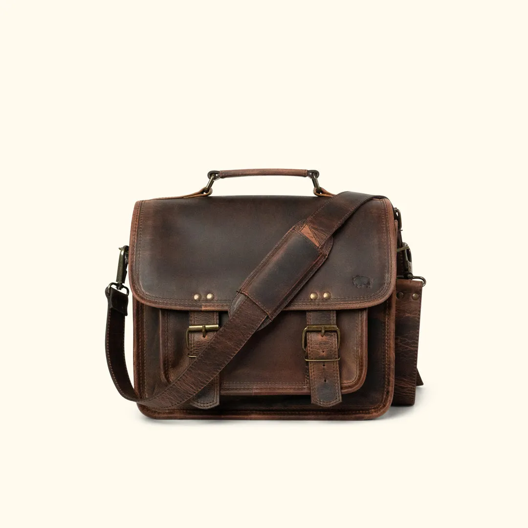 Roosevelt Buffalo Leather Camera Bag | Dark Oak