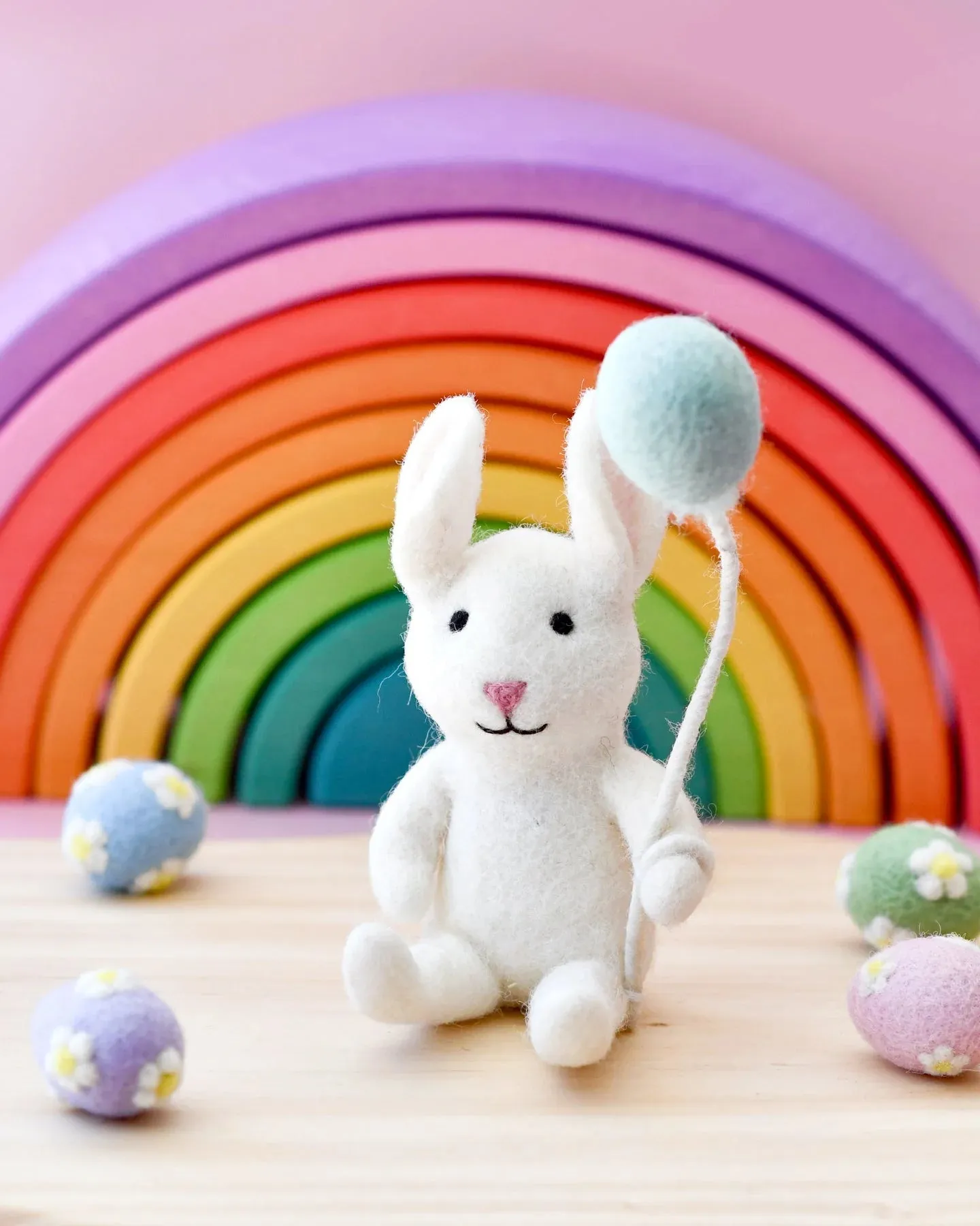 Sale Felt Rabbit with Balloon Toy