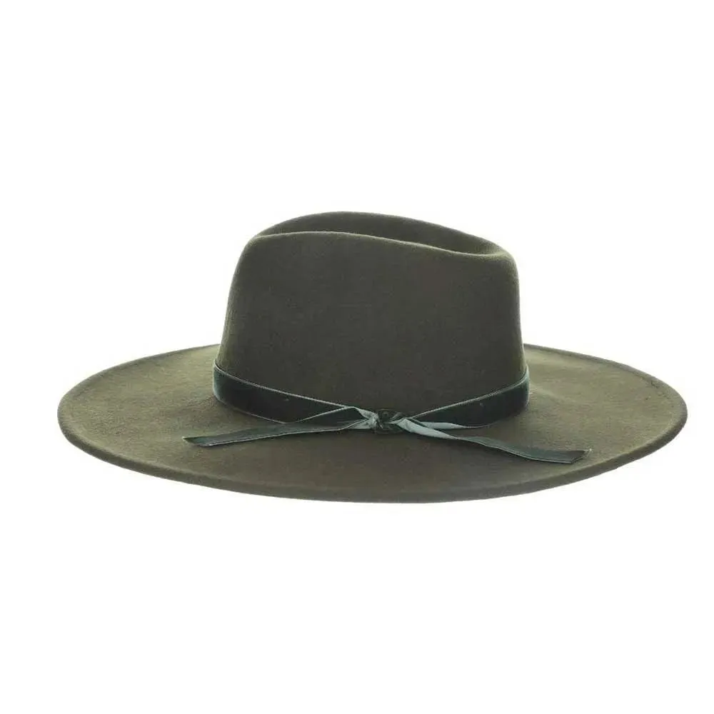 Scala Calista - Wide Brim Soft Wool Fedora Hat