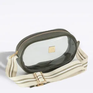 Shadow Vinyl Annie   Khaki & Heather Striped Strap