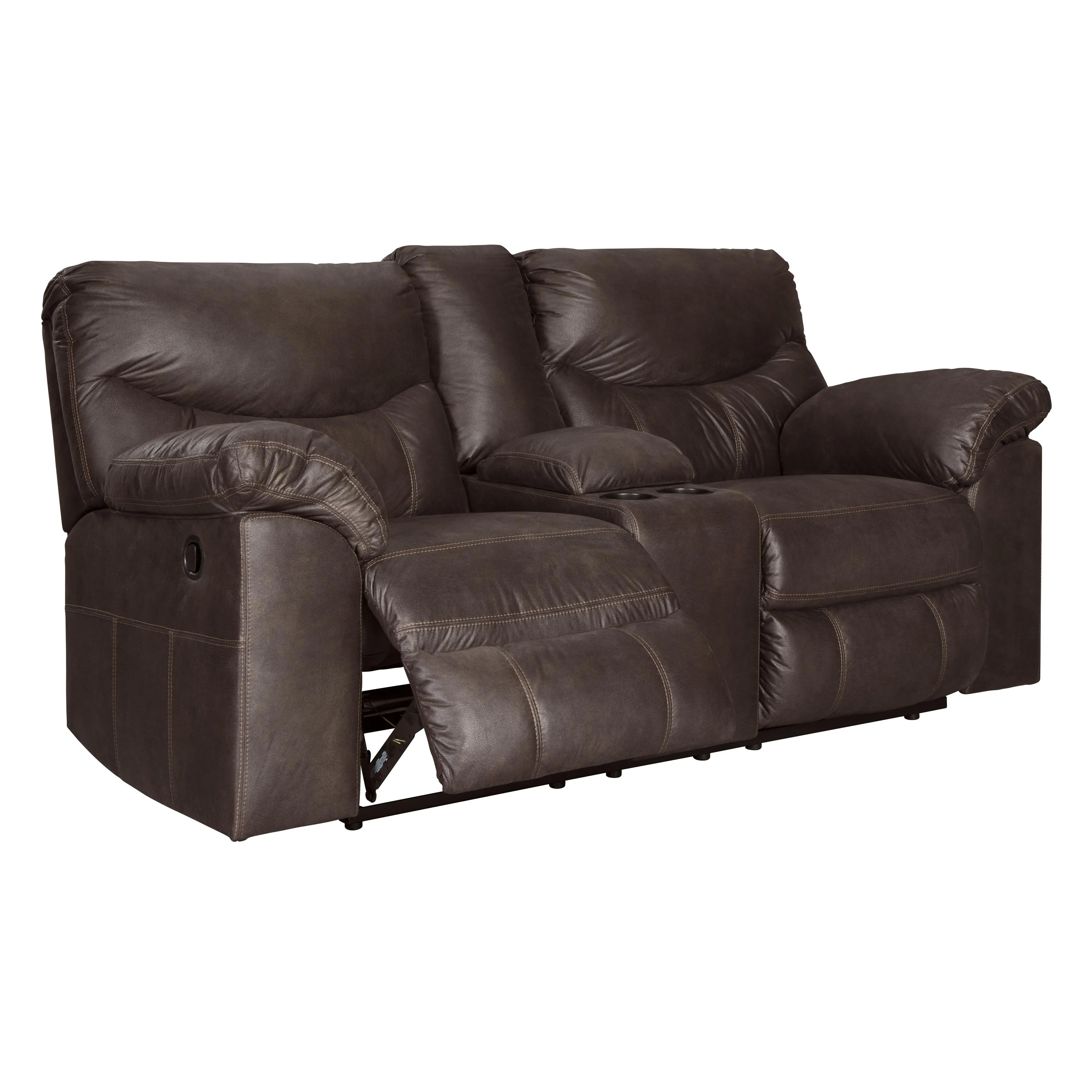 Signature Design by Ashley Boxberg Reclining Leather Look Loveseat 3380394