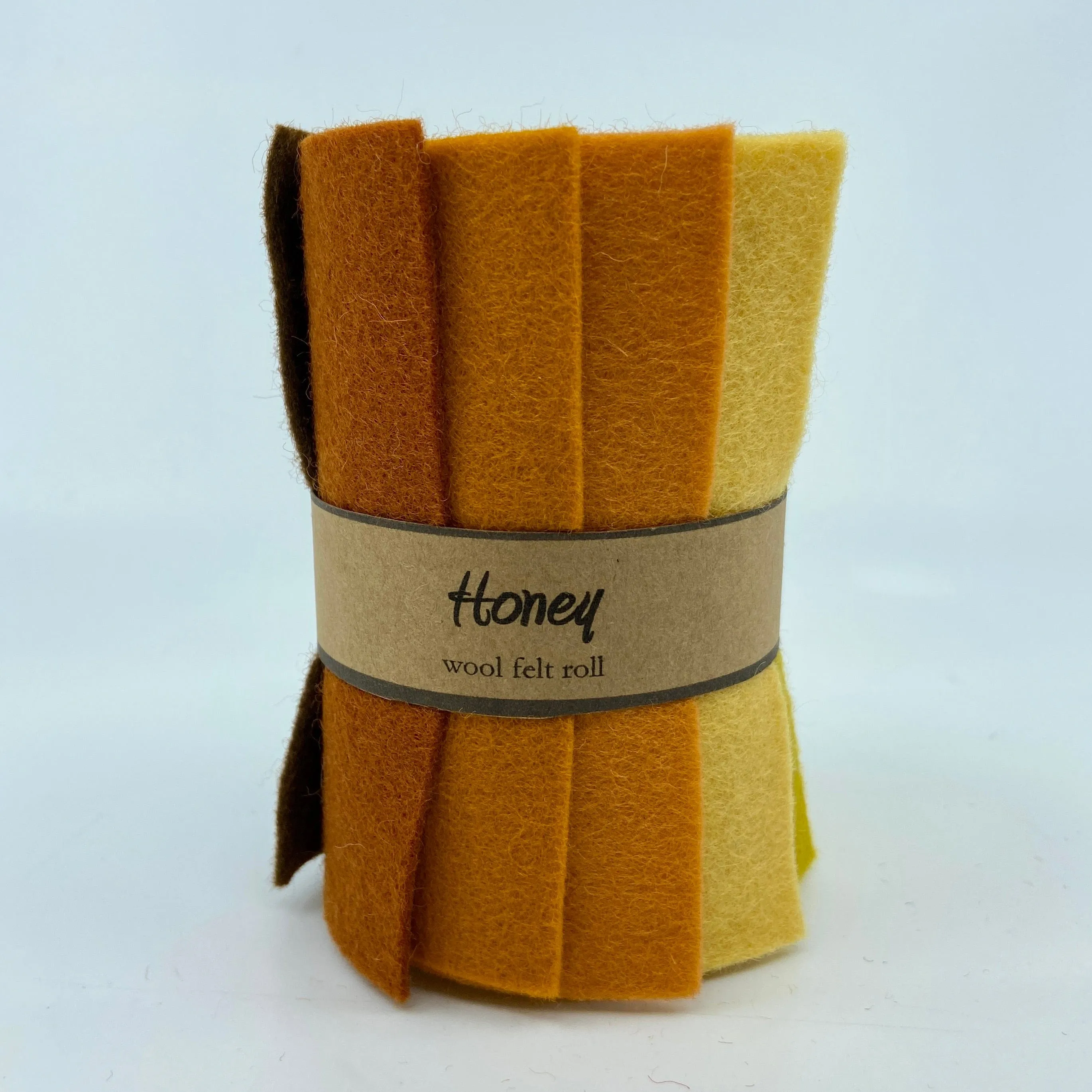 Small Wool Felt Roll - Honey