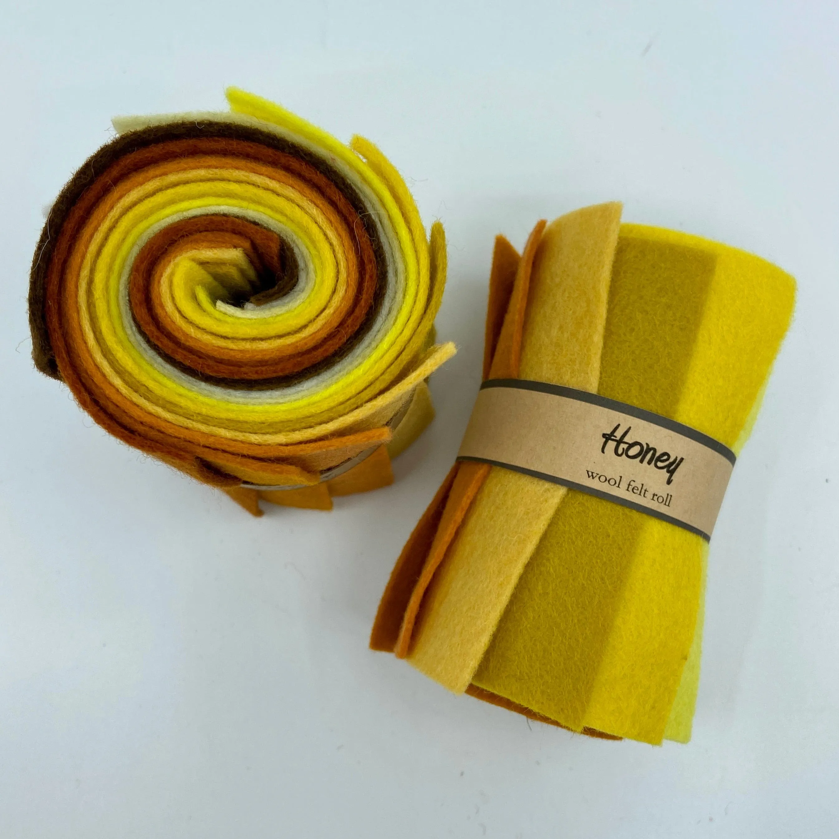 Small Wool Felt Roll - Honey